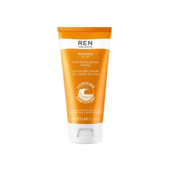 REN Clean Skincare Radiance PHA Facial Exfoliator Full Size 50ml NIB Sealed - Picture 1 of 7